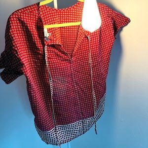 Madewell, medium, flowy, short sleeve, spring shirt